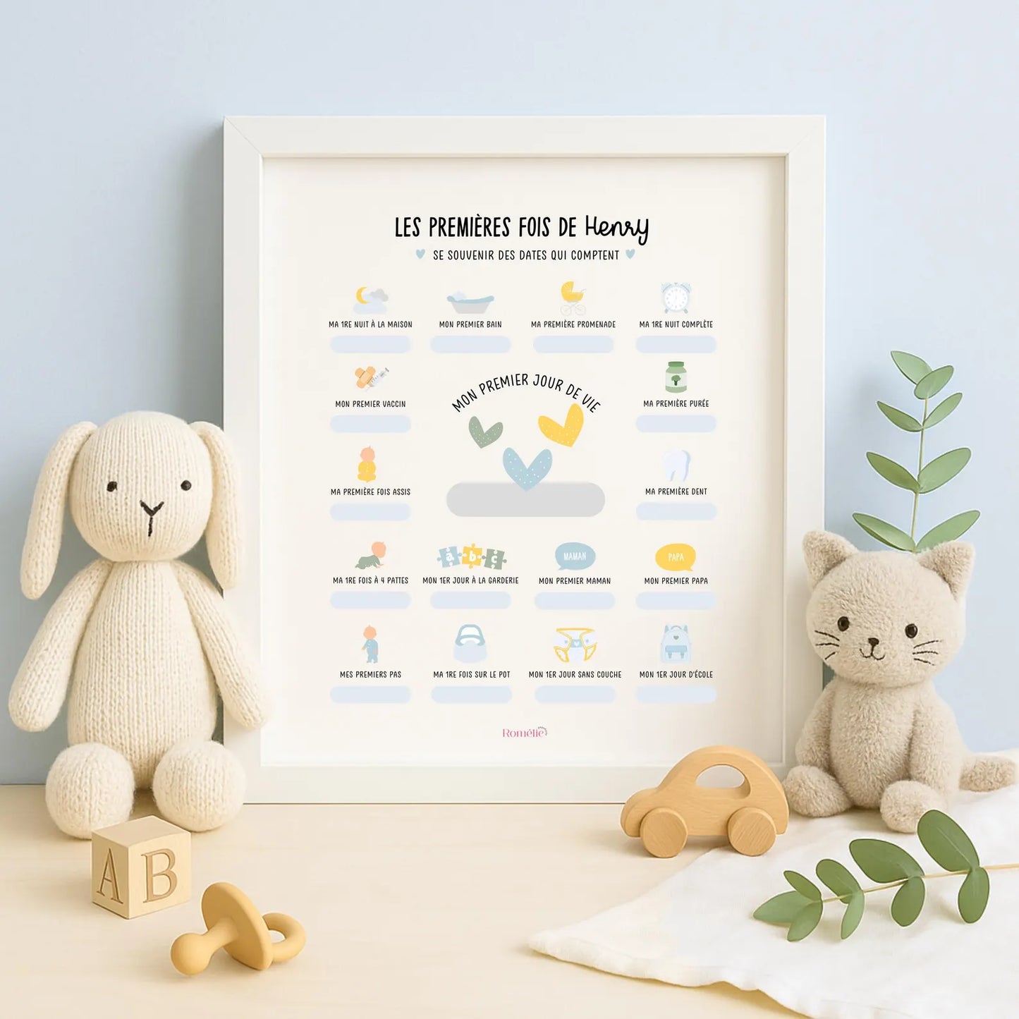 Affiche pour enfant ''mes premières fois''