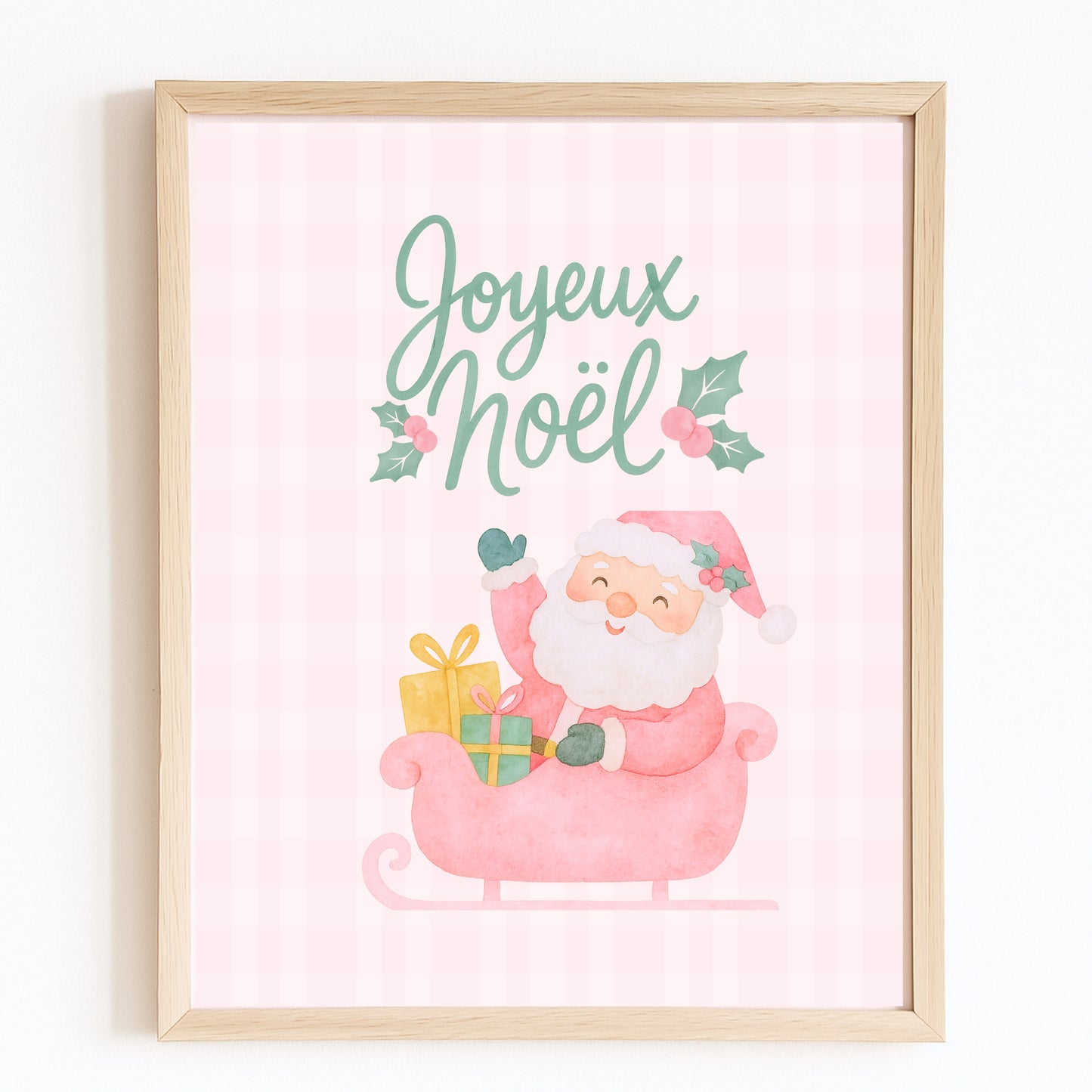 Impression d'art de Noël ''Joyeux Noël''