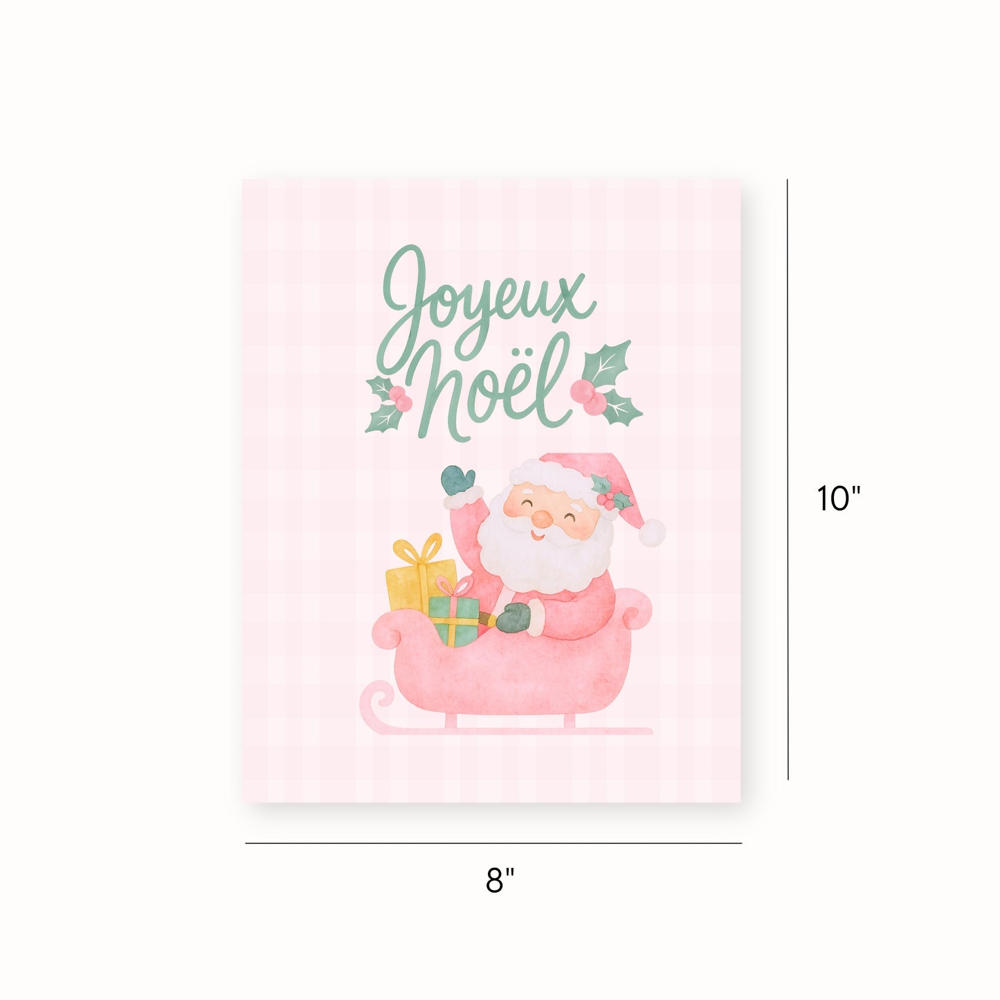 Impression d'art de Noël ''Joyeux Noël''