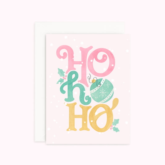 Carte de Noël - Ho Ho Ho