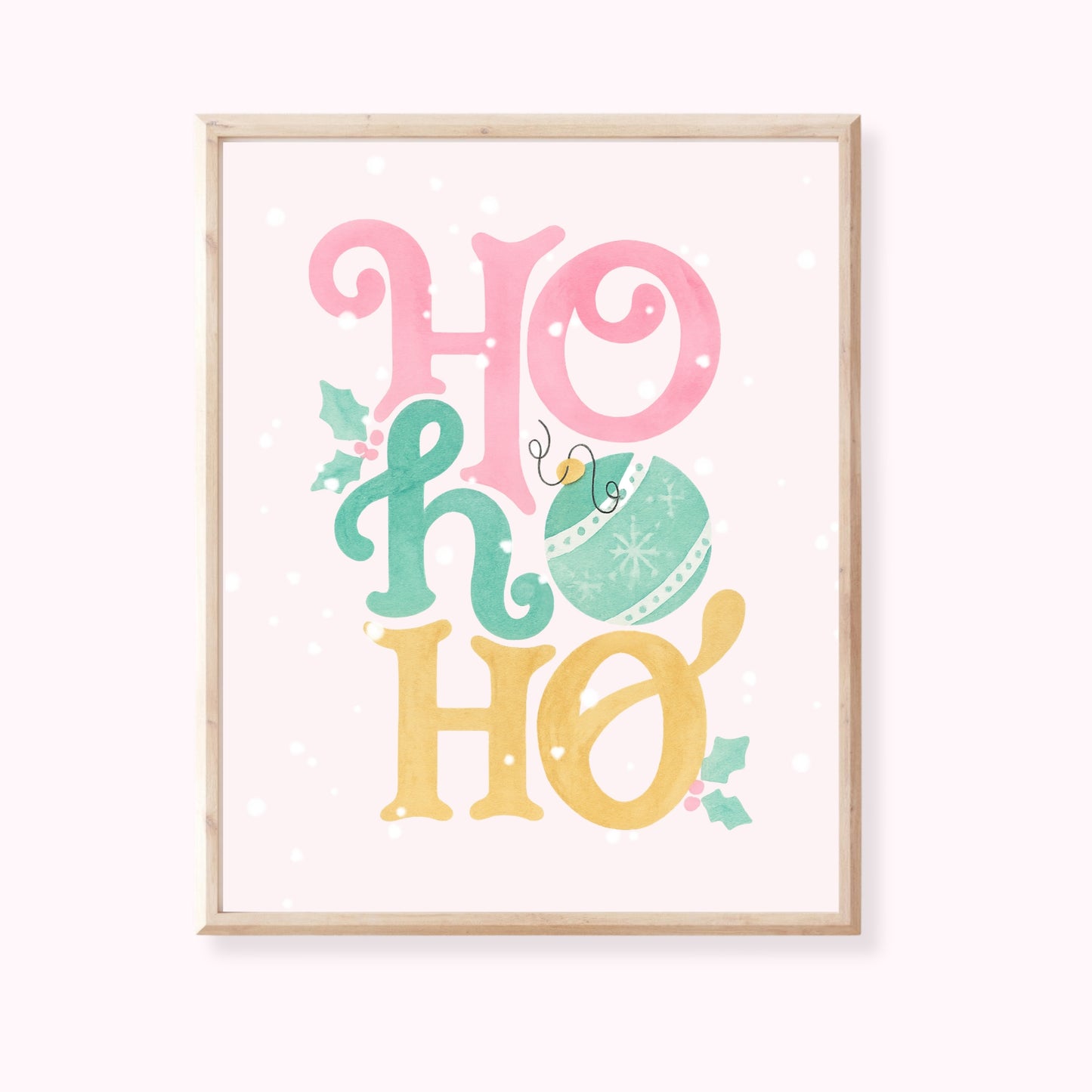 Impression d'art décorative - Ho Ho Ho