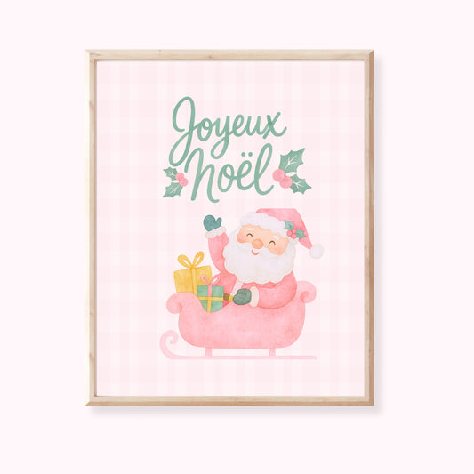 Impression d'art décorative - Joyeux Noël