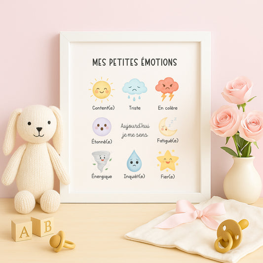 Affiche éducative des émotions