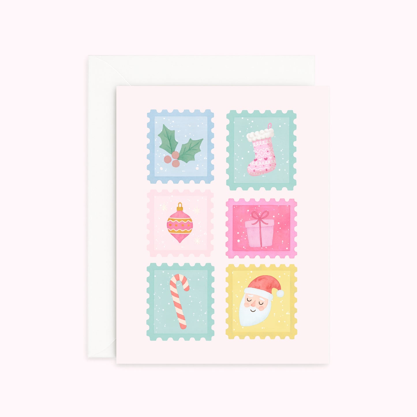 Carte de Noël - Timbres de Noël