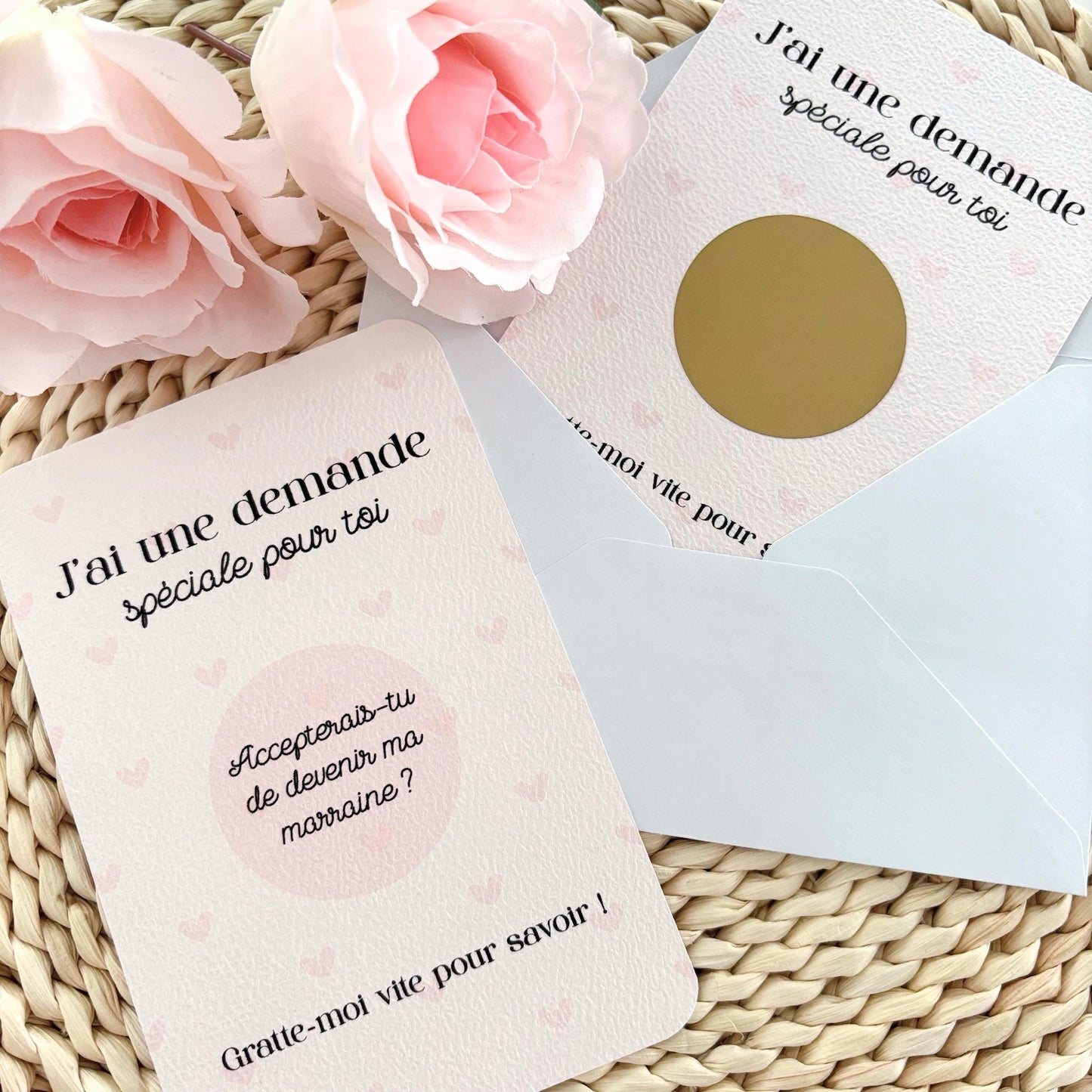 Cartes à gratter parrain / marraine