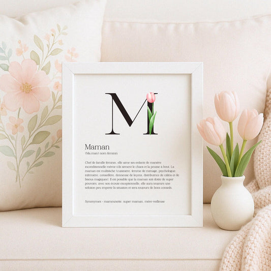 Affiche de définition pour maman