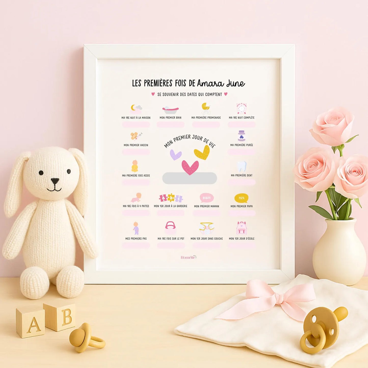 Affiche pour enfant ''mes premières fois''