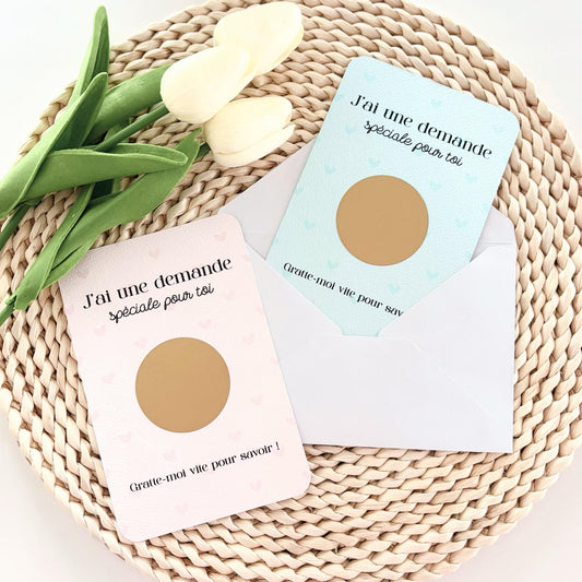 Cartes à gratter parrain / marraine