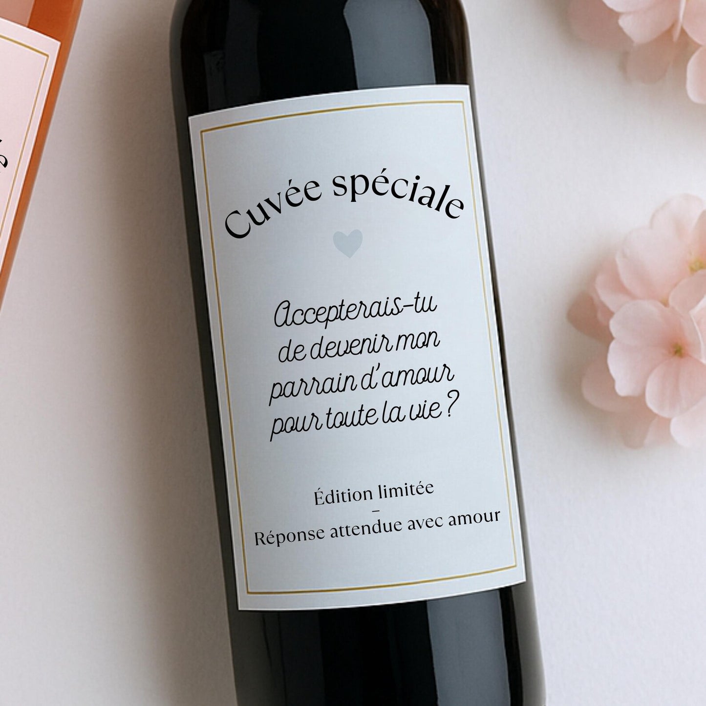 Étiquettes autocollantes pour bouteille de vin