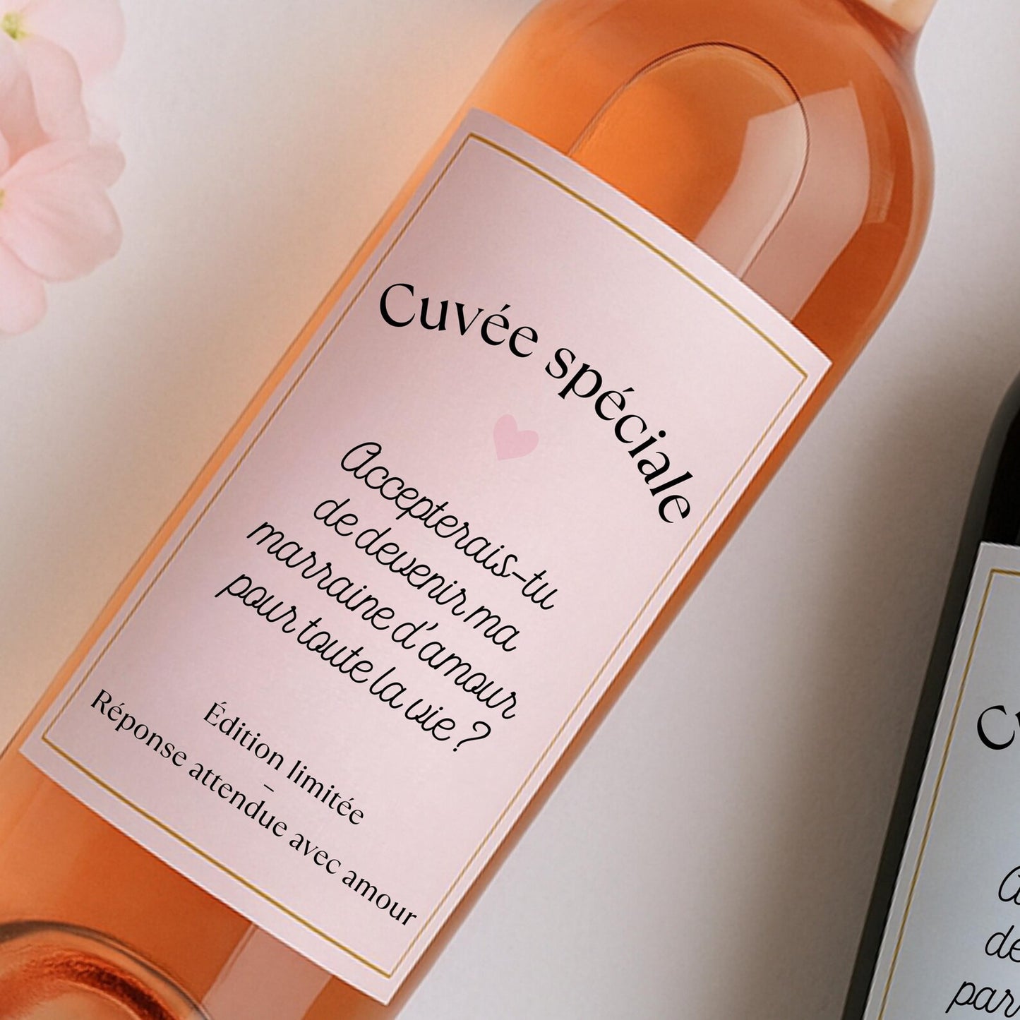 Étiquettes autocollantes pour bouteille de vin